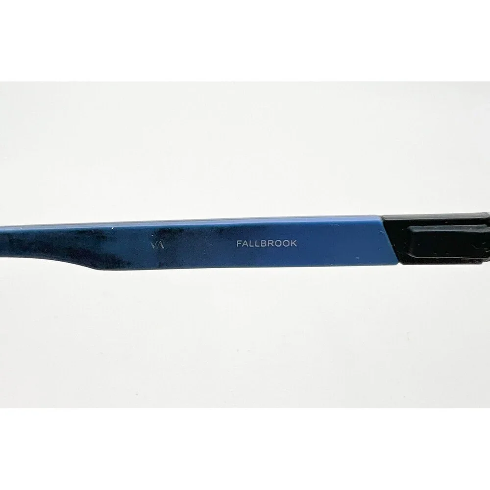 Fallbrook Eyeglasses Frames Mens Navy Blue Semi Rimless Rectangular 55-18-140
